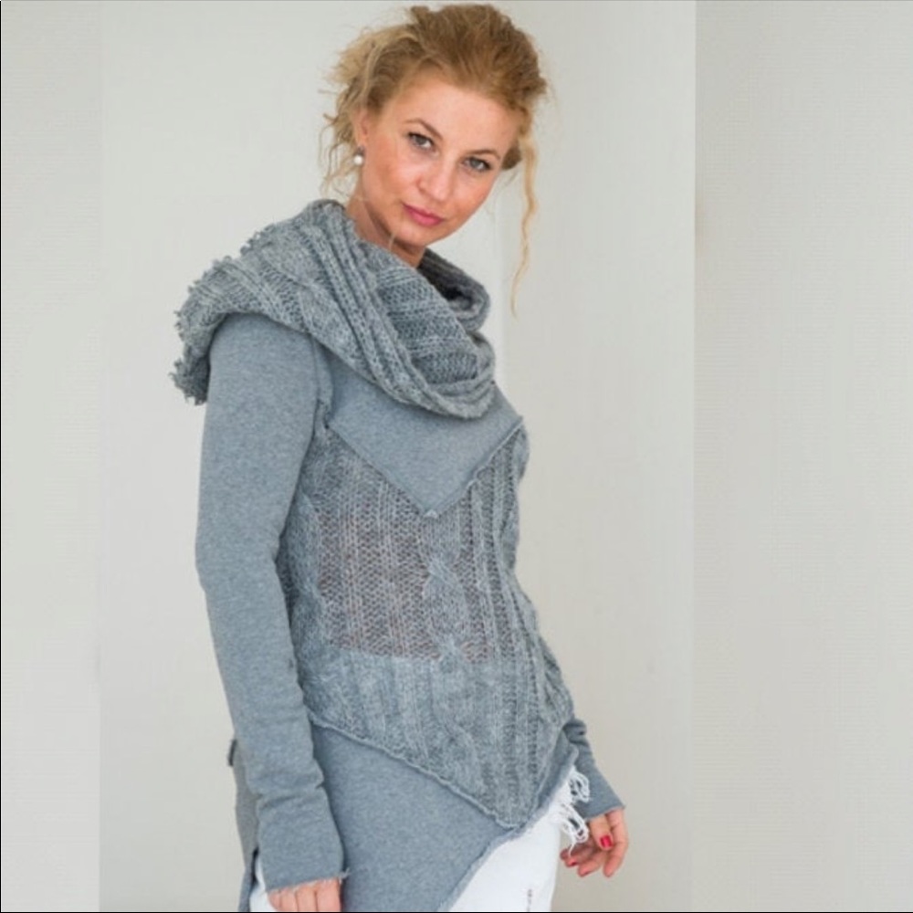 Bohemian Asymmetrical Sweater 3XL